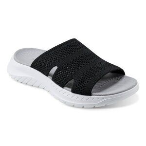 49$ Easy Spirit Women's Deion Lightweight Sporty Sandals Size 8 US Black White